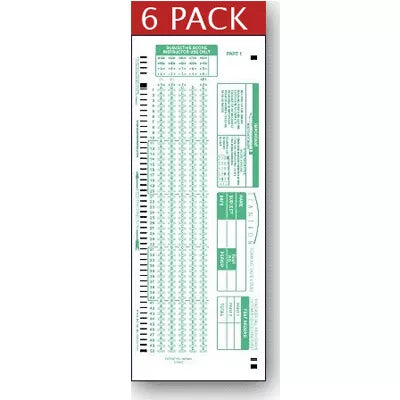 SCANTRON BAG100Q/5C ALPH2SD 6P - New (SKU: 11162252)