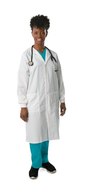 UNISEX LABCOAT LEFT WHITE SML