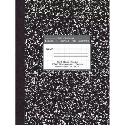 COMP BK 80SH 10x8 5x5SQ BLCK - New (SKU: 193799)