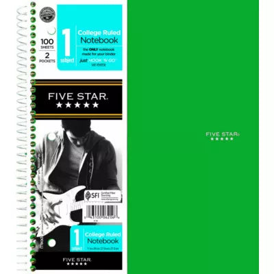NOTEBK 1SUBJ FIVESTAR - New (SKU: 8507509)