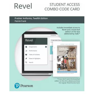 Revel + Print Combo Access Code for Prebles' Artforms